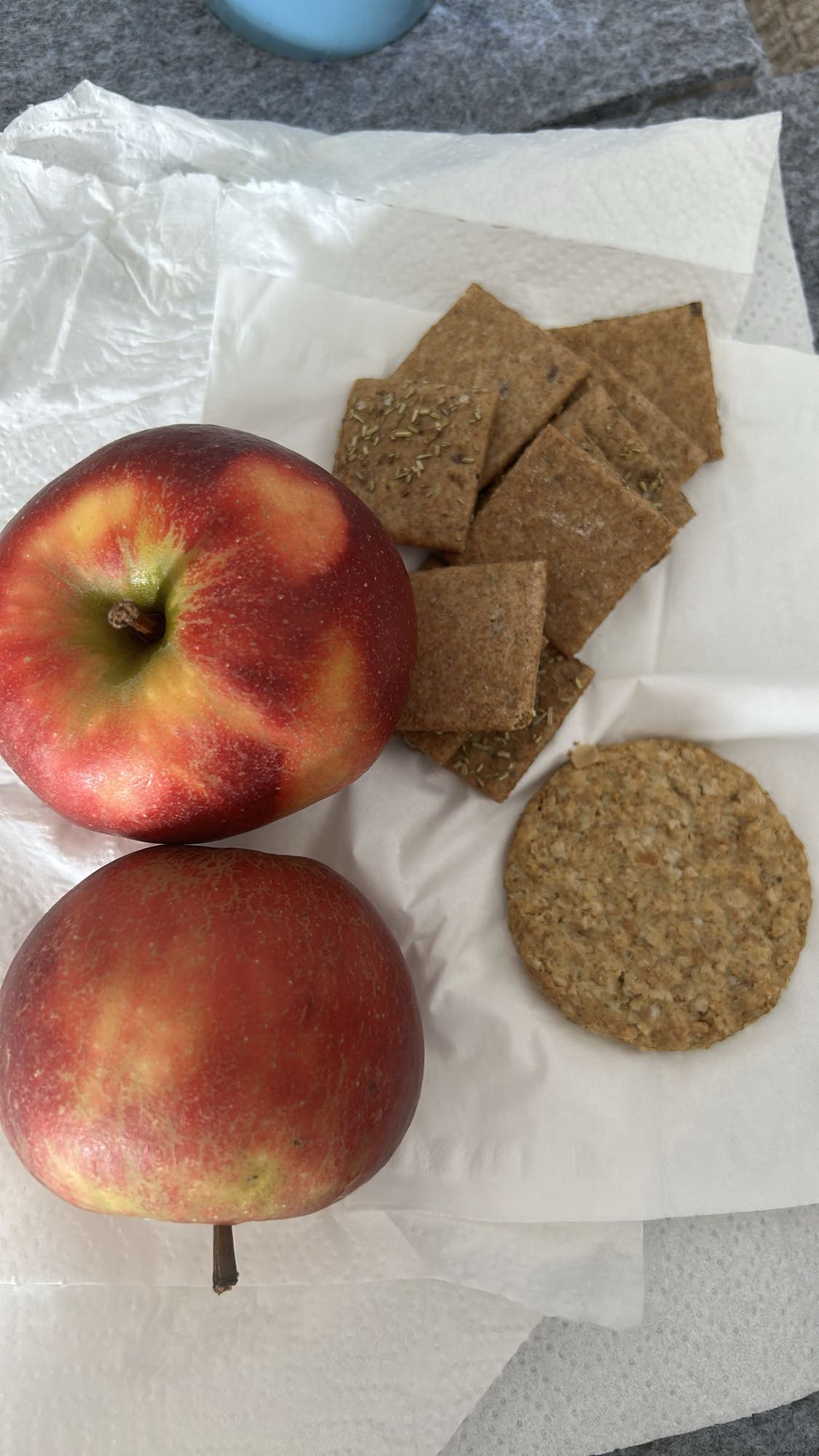 manzanas con galletas