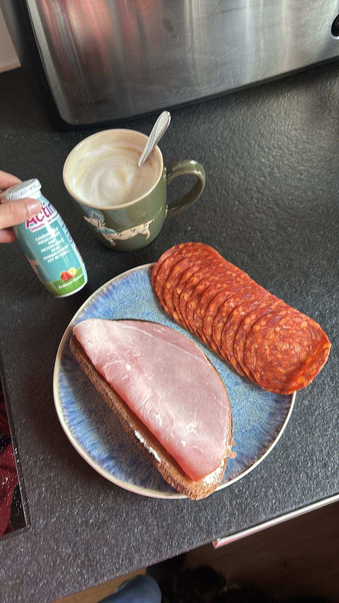 Brot mit Schinken