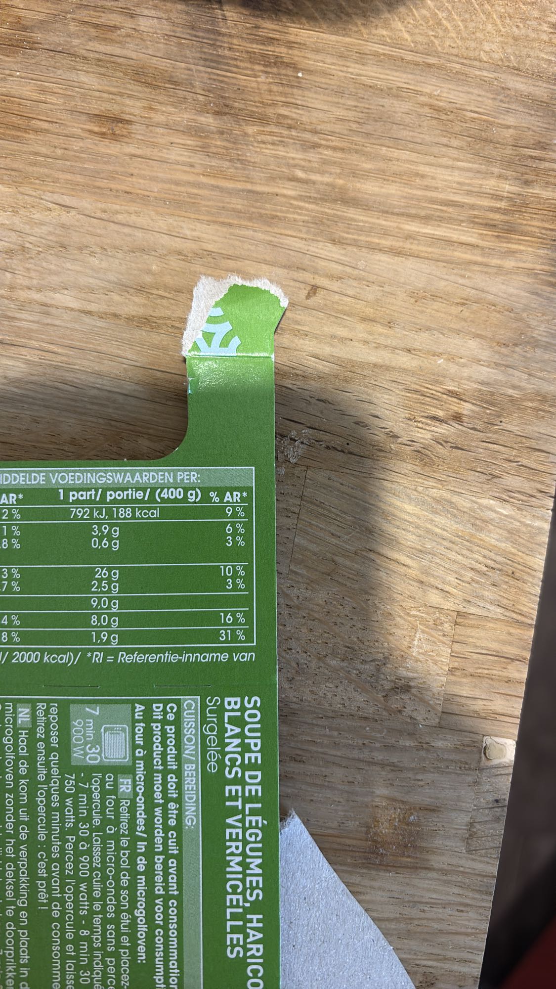 Soupe légumes vermicelles