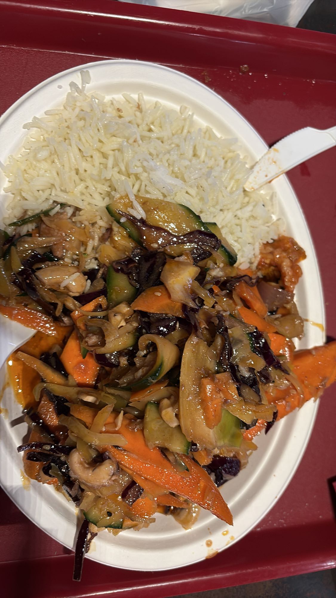 Rice with Veg Stir Fry