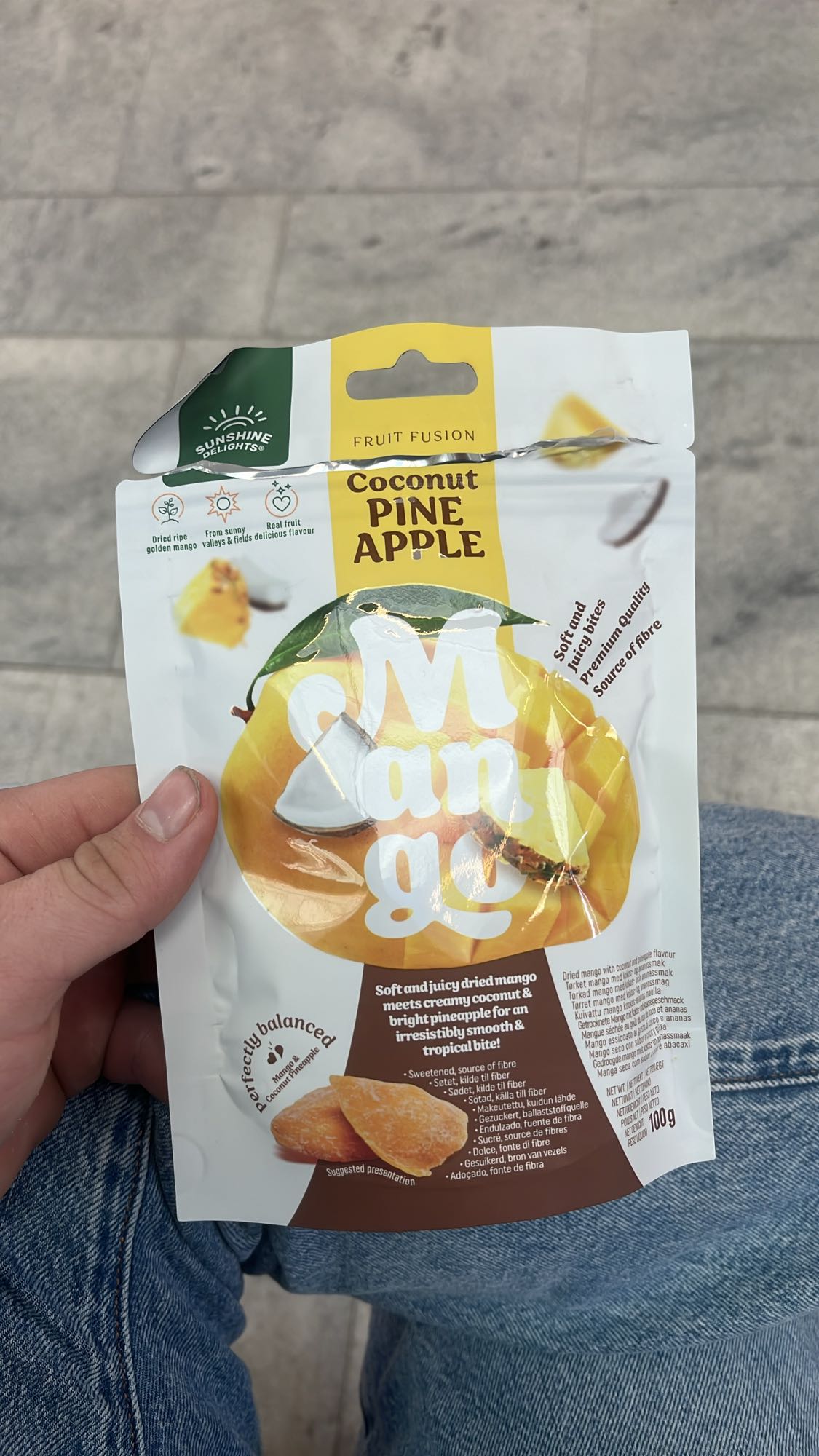 Torkad mango kokos ananas