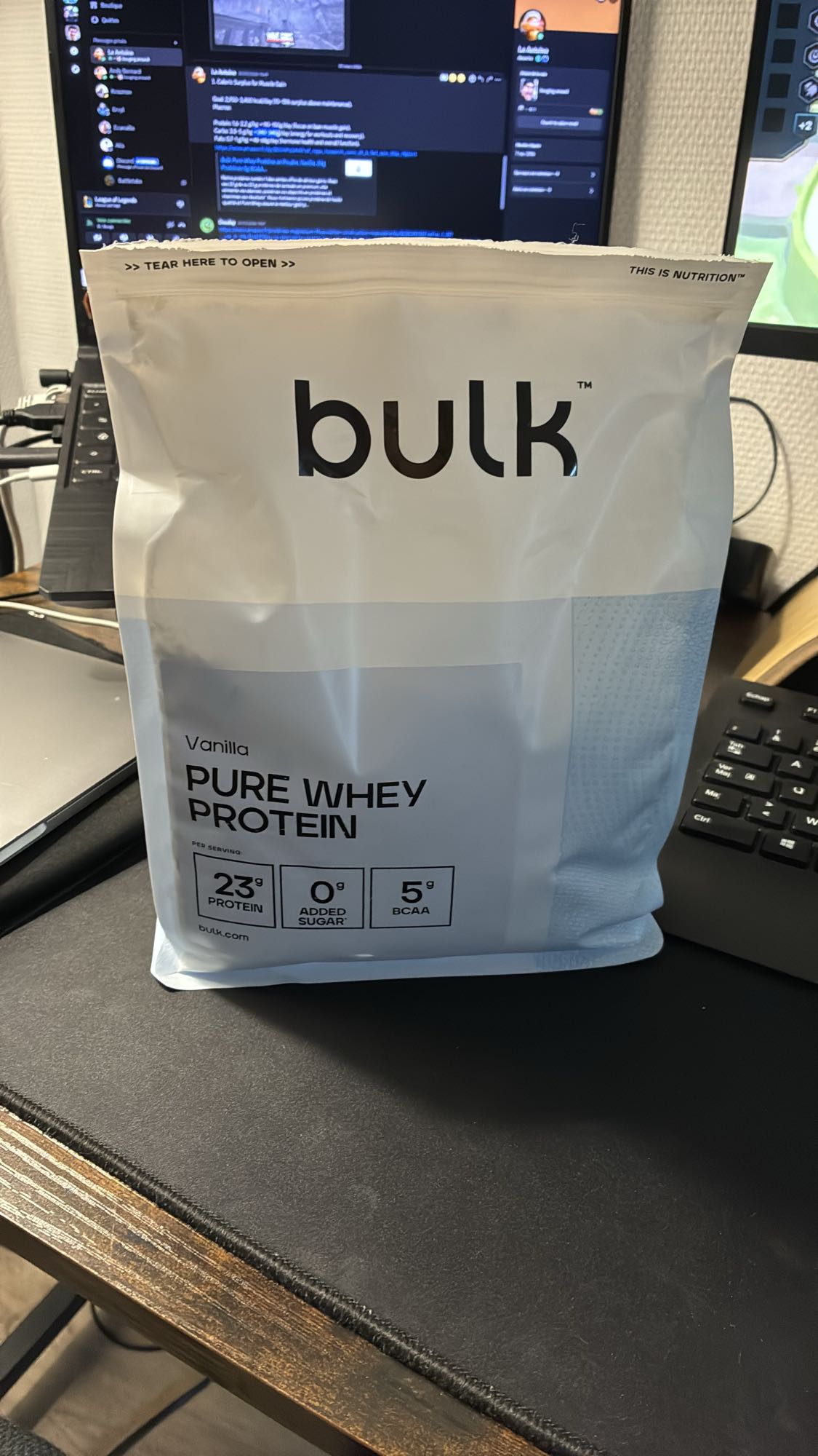 Protéine whey vanille