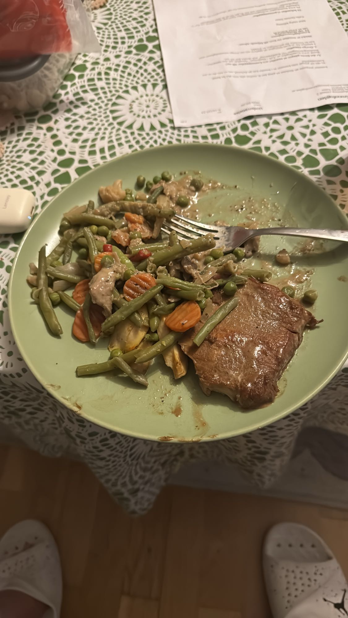 Fläskkött med grönsaker
