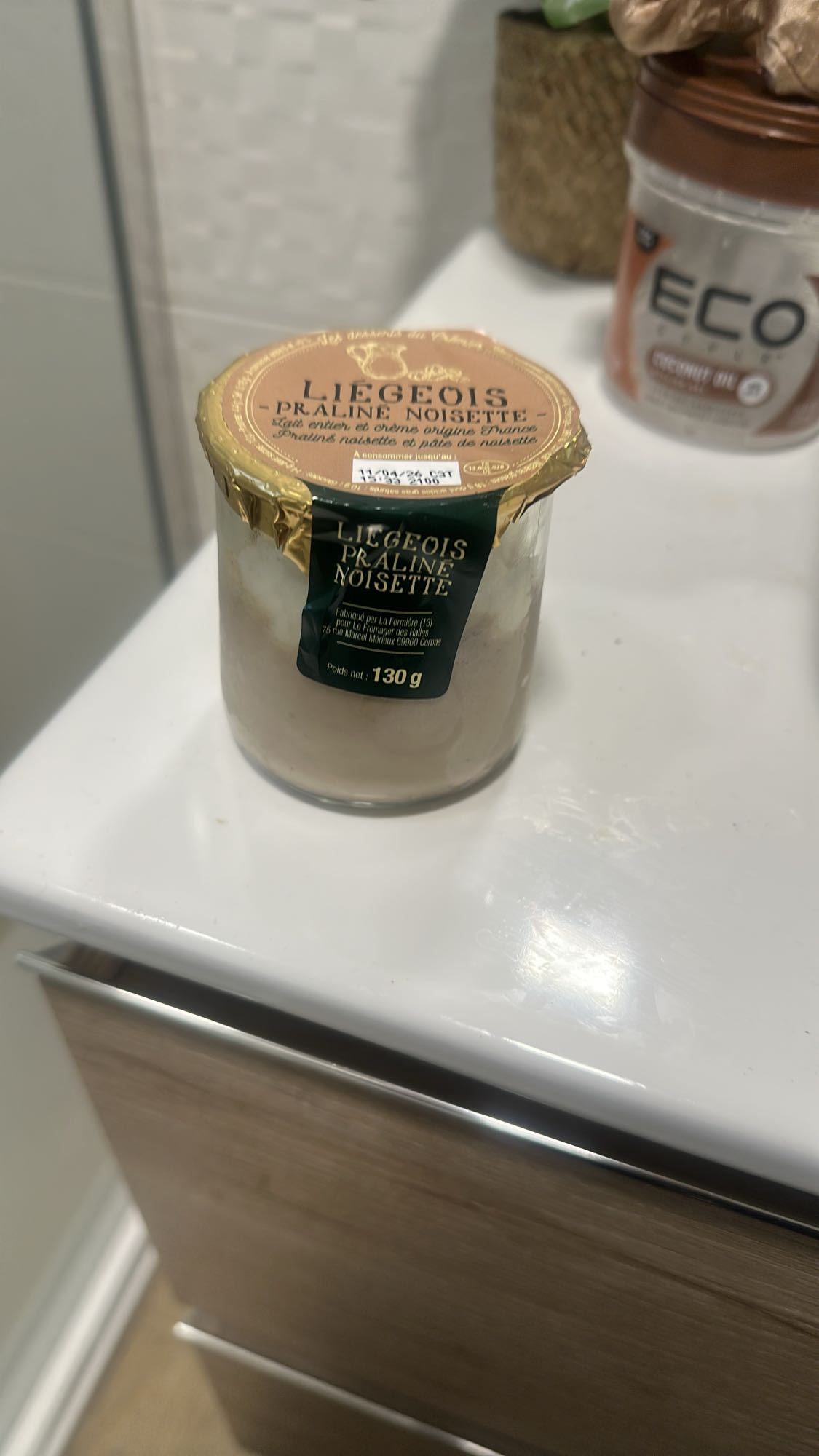 Liégeois praliné noisette