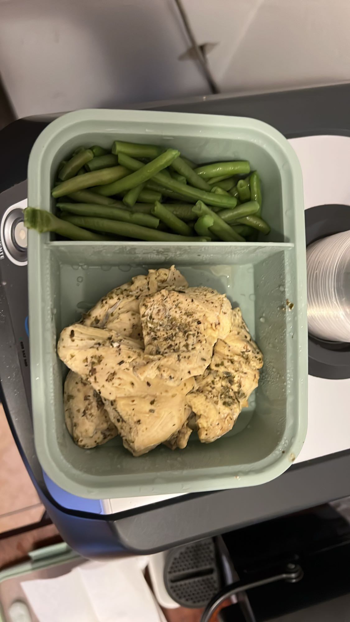 Pollo e fagiolini