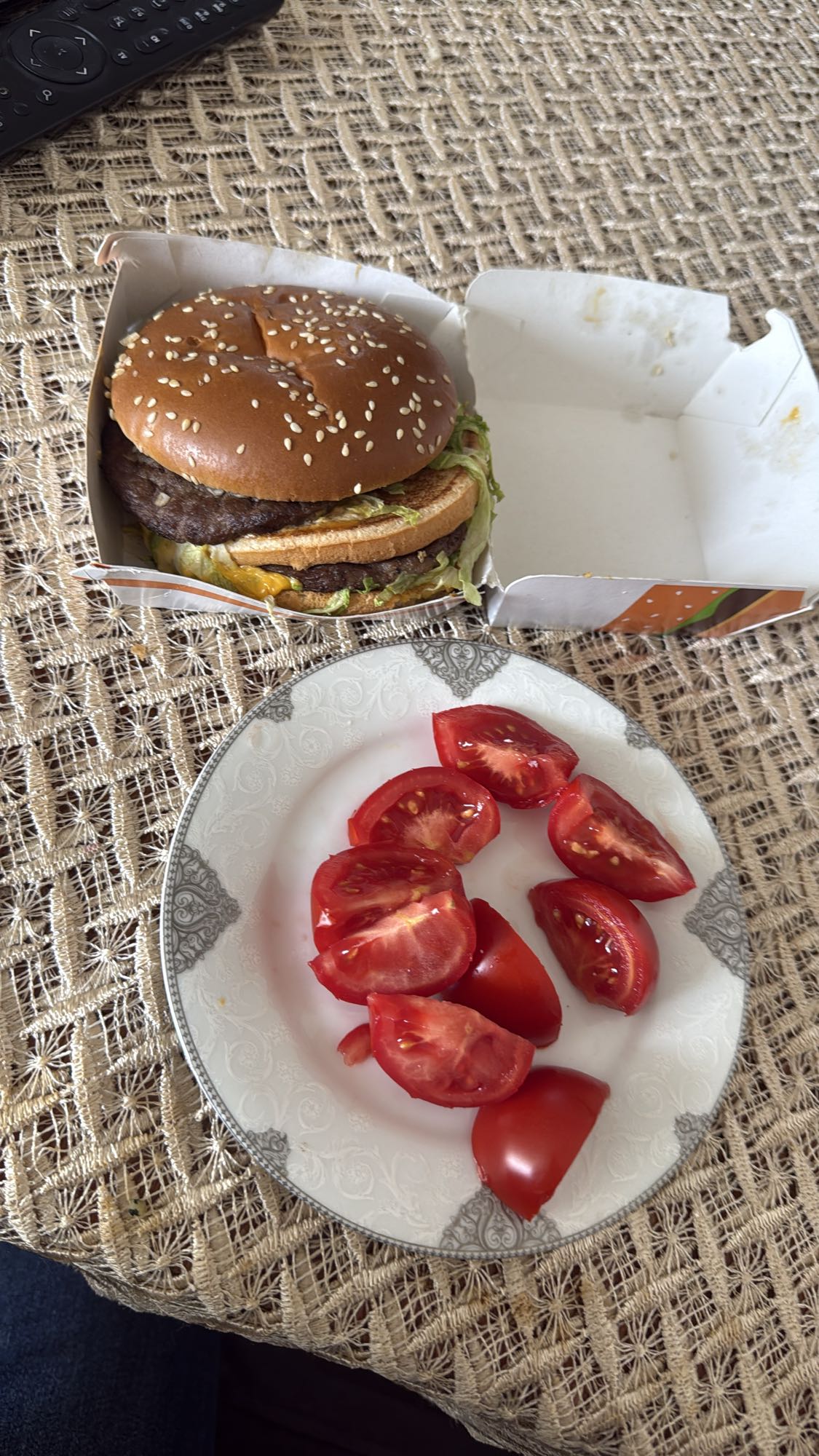 Double Burger Plate
