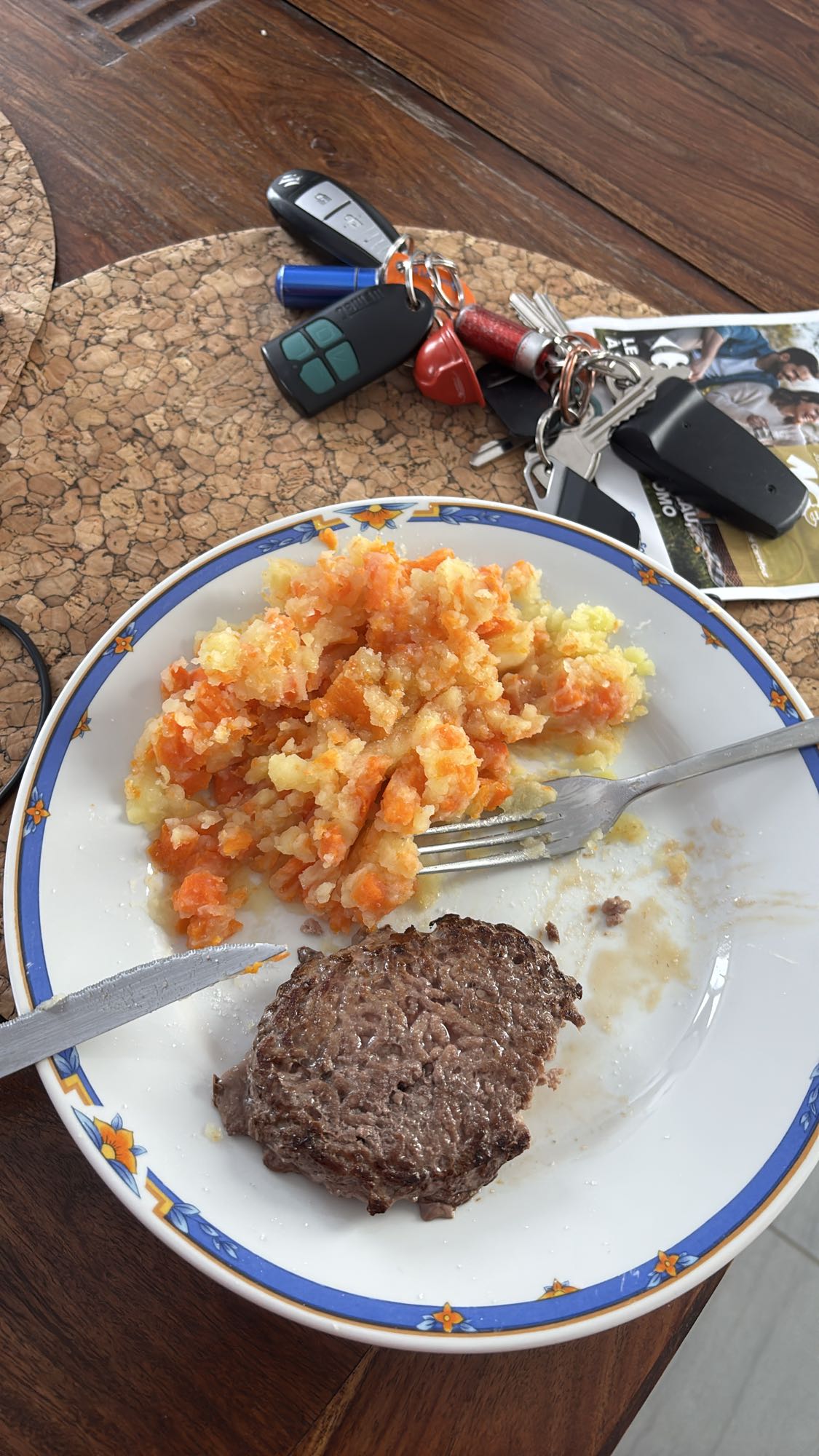 Steak haché et purée
