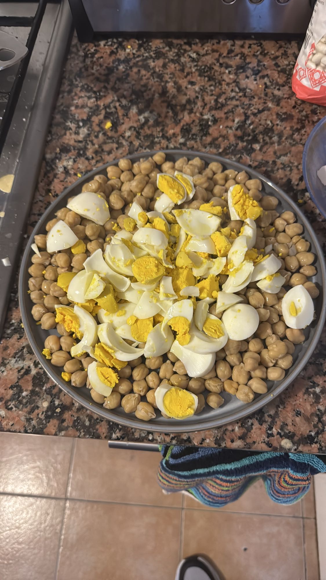 garbanzos con huevo