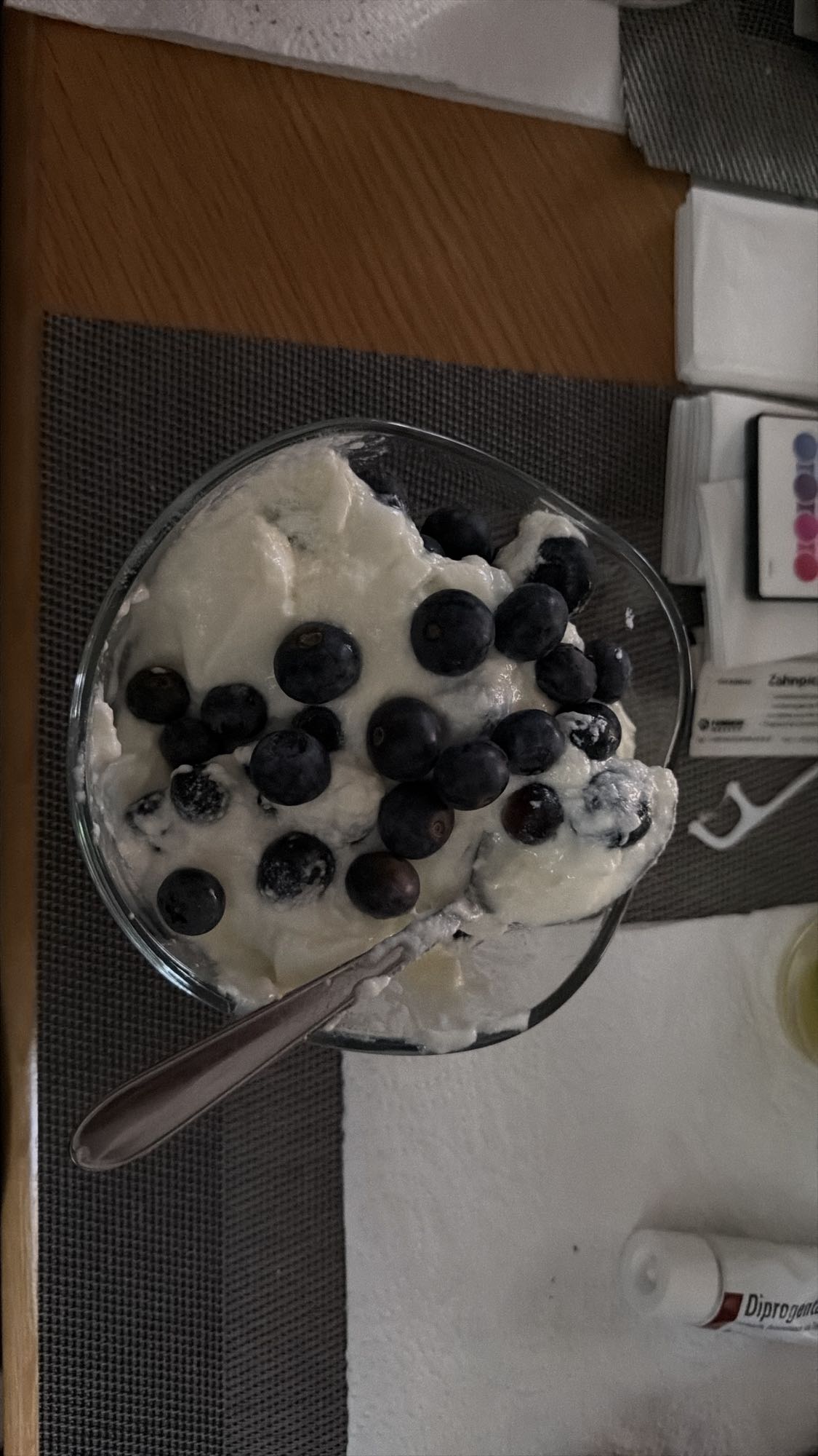 Joghurt mit Blaubeeren