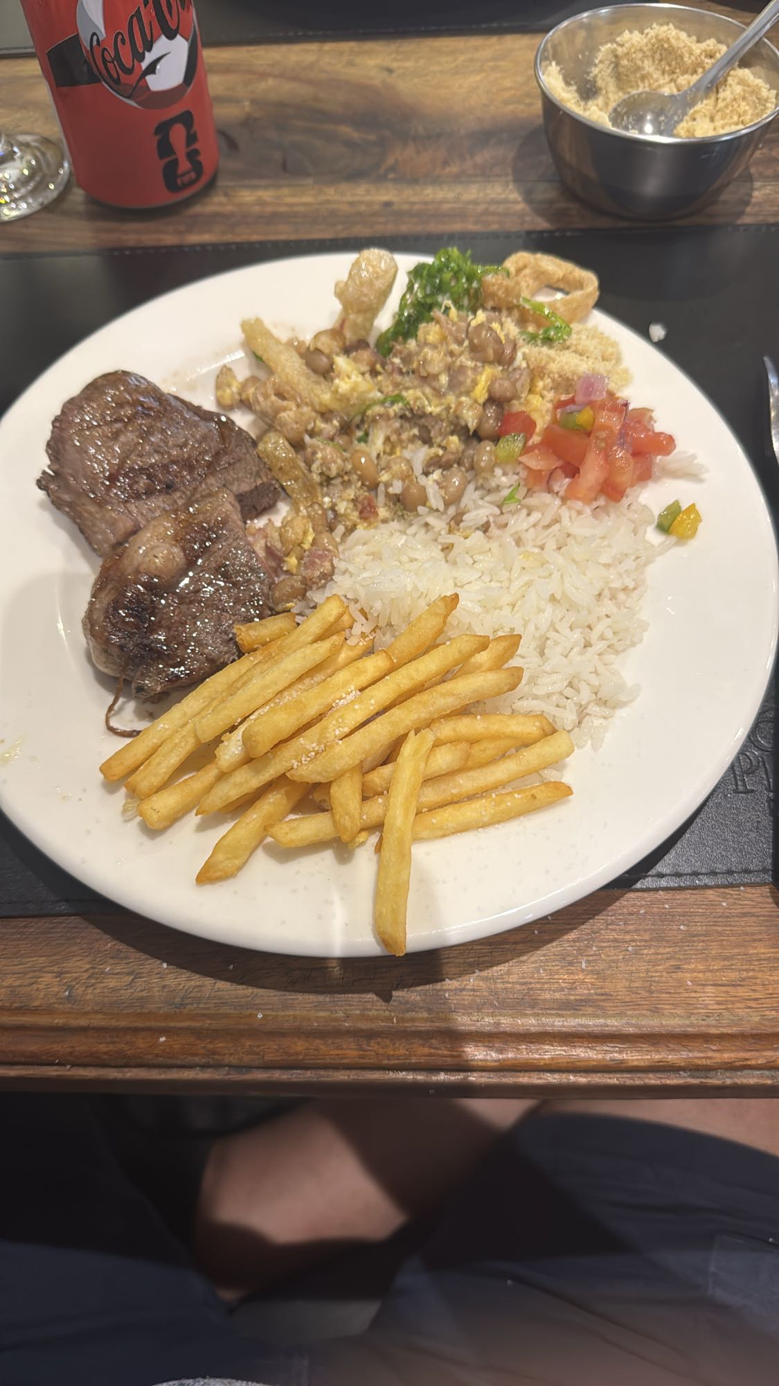 Prato feito com picanha