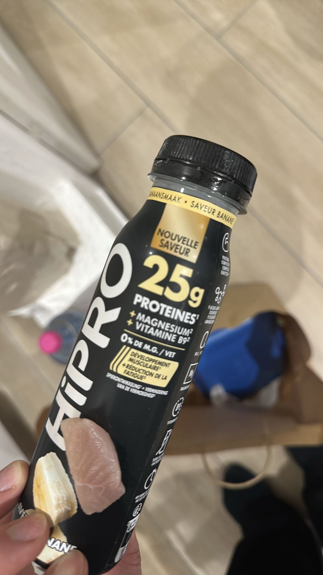 Boisson protéinée banane