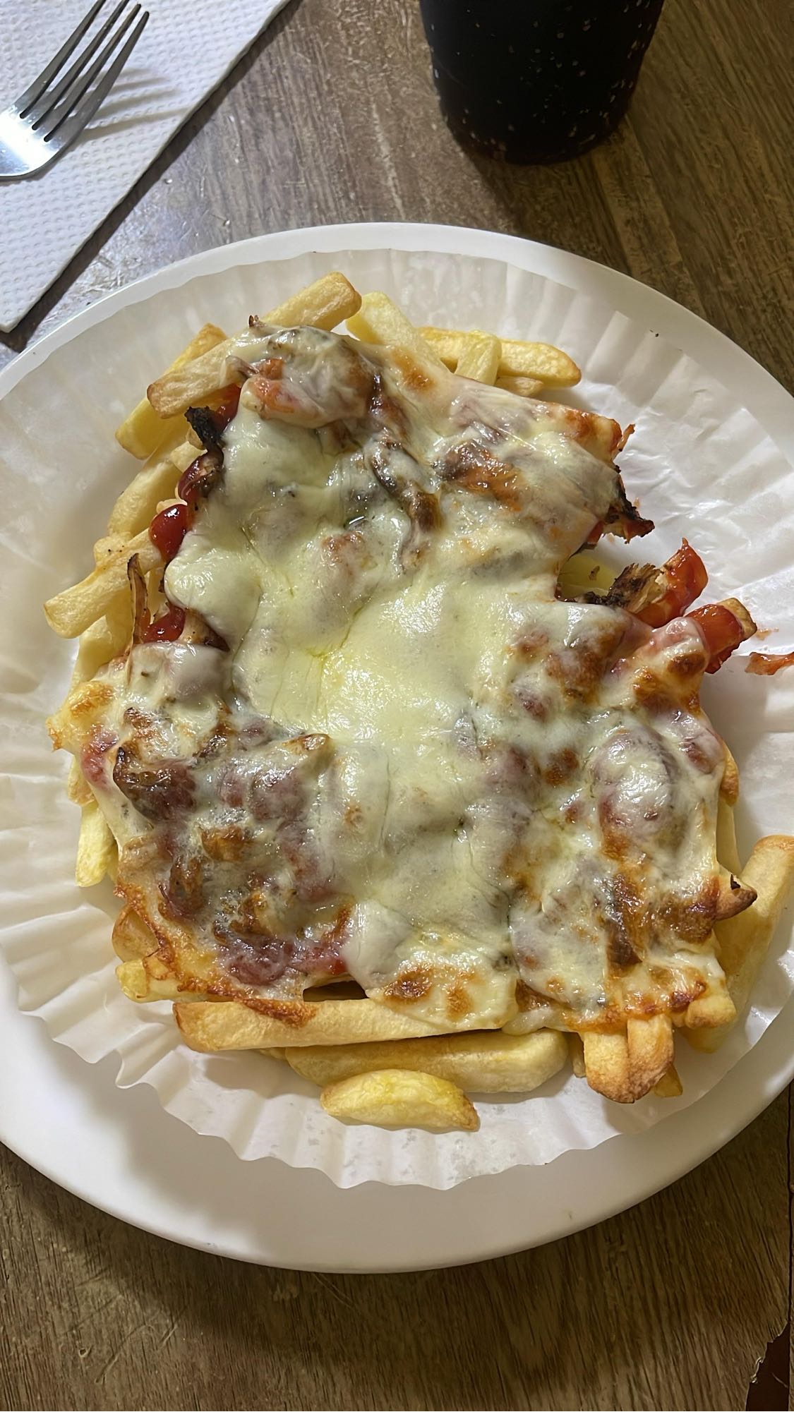 papas con queso y bacon