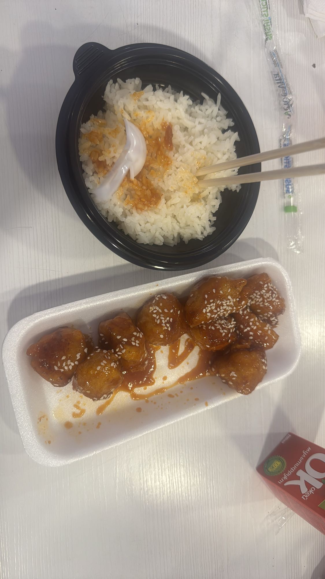 Рис с курицей в соусе