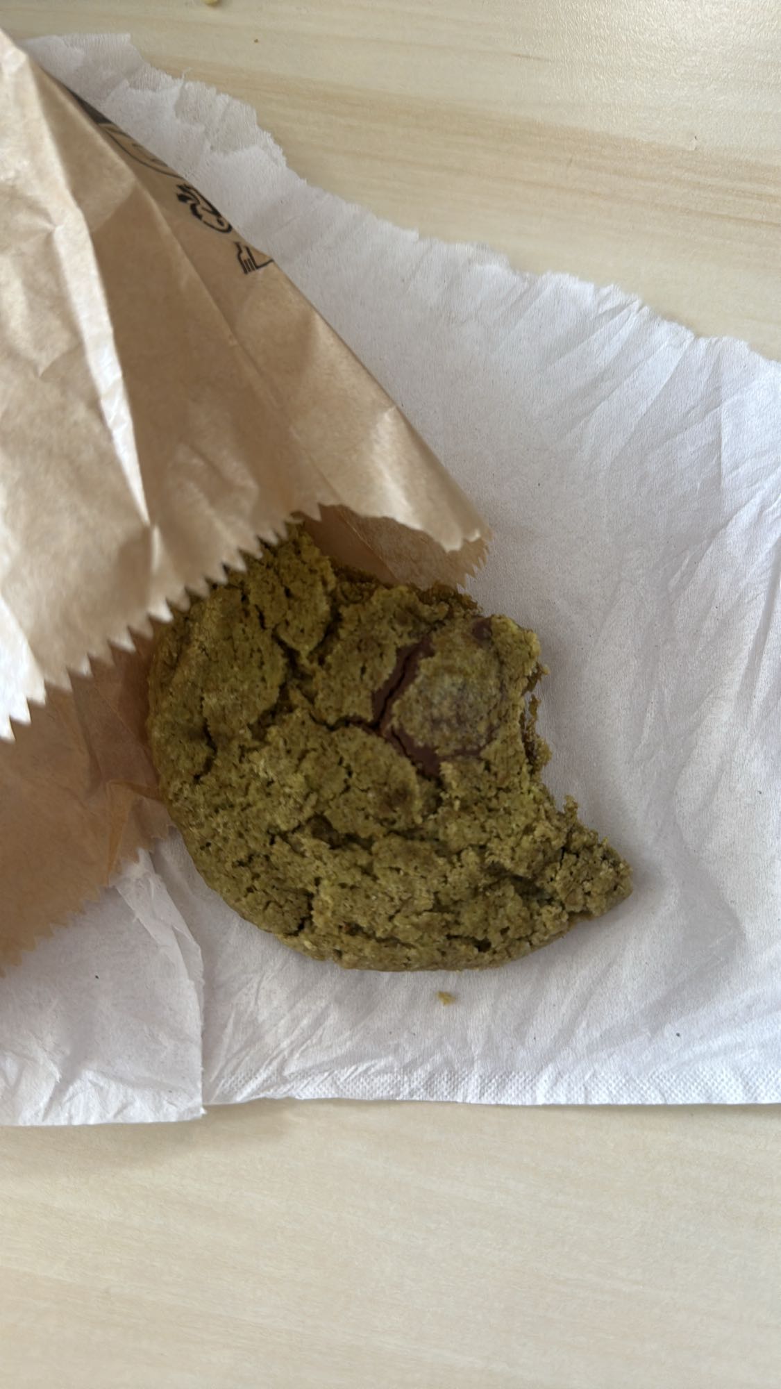Cookie matcha chocolat