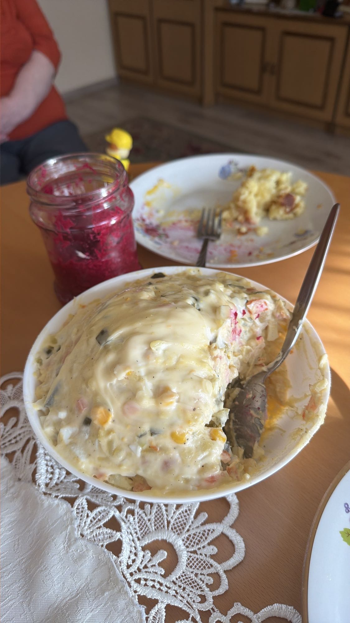 Kartoffelsalat mit Käse