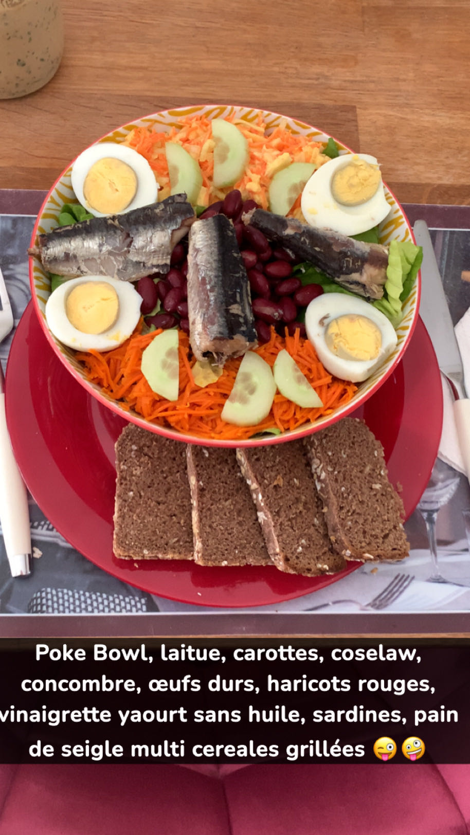 Poke bowl sardines