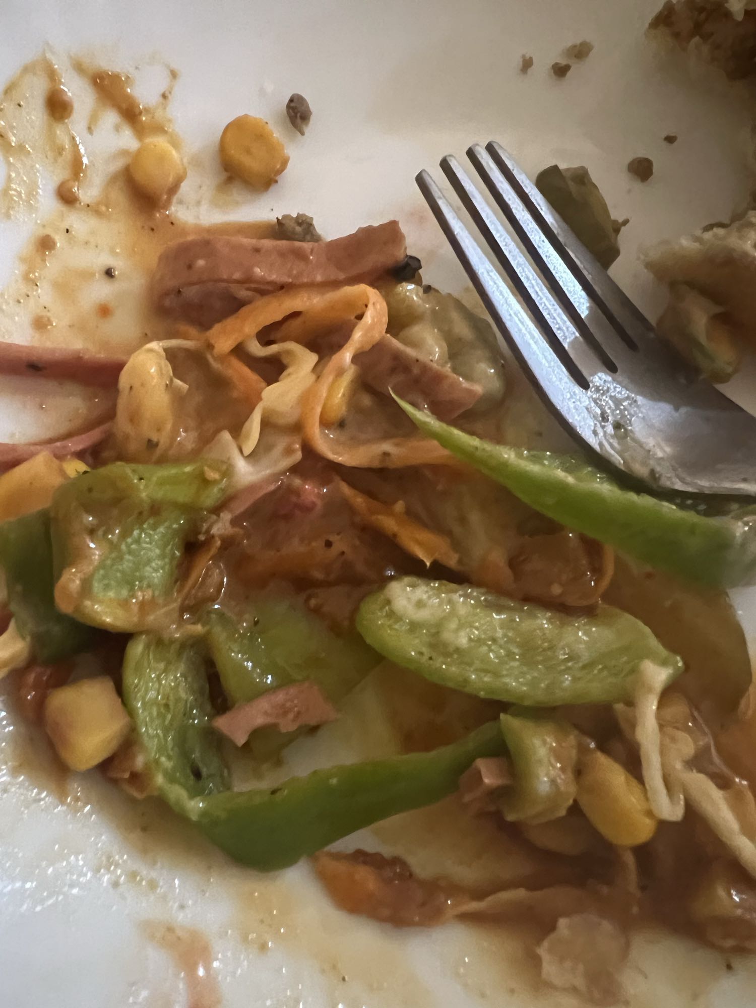 Veg Ham Stir Fry