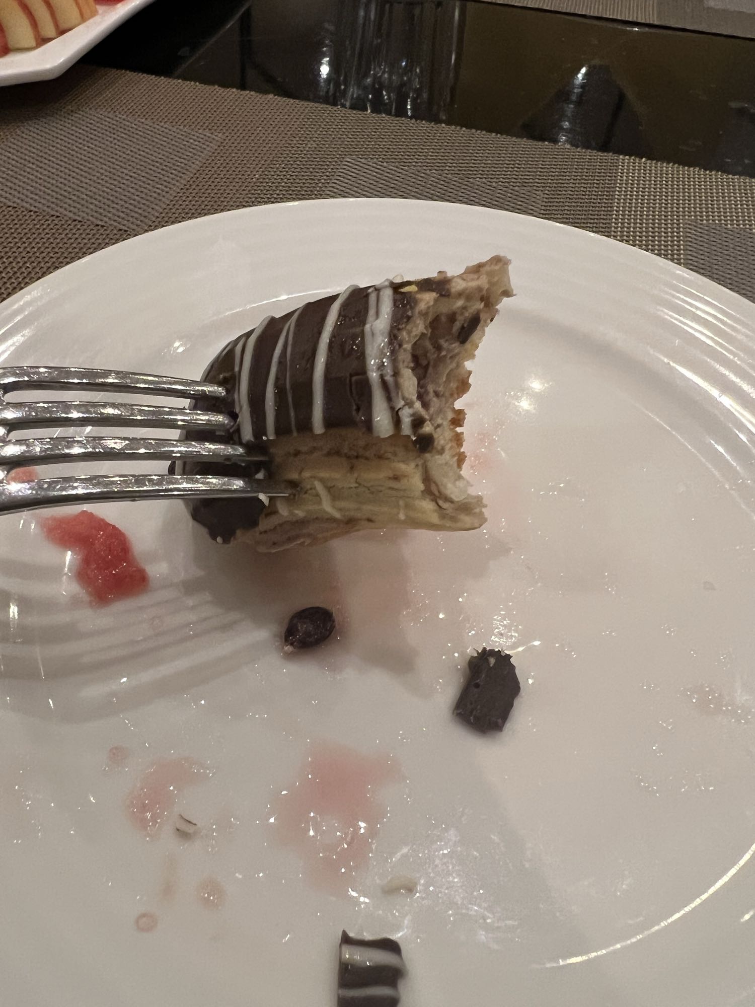 Chocolate Crepe Cake Bite