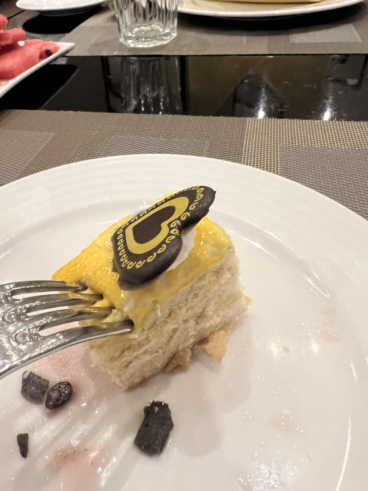 Mango Cheesecake Slice