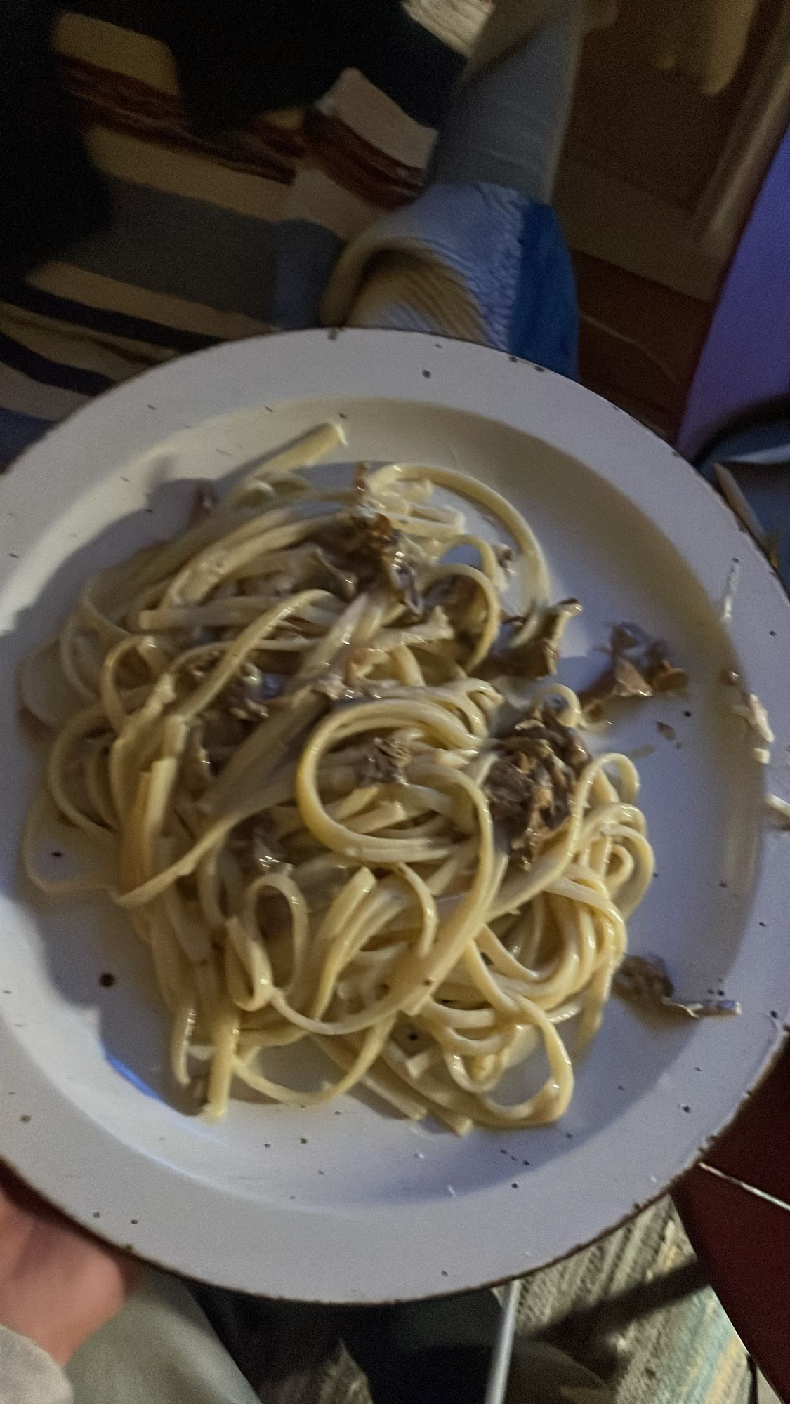 Krämig pasta med svamp