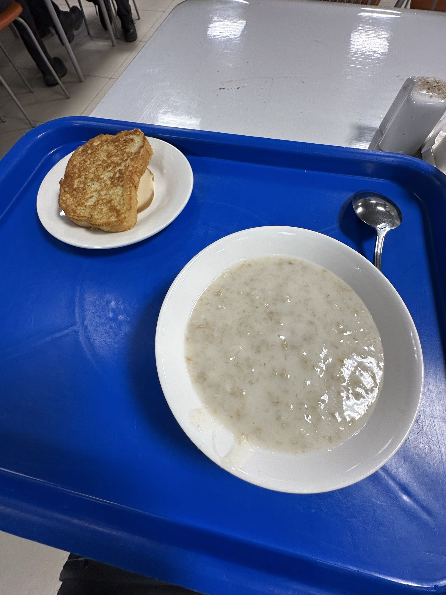 Каша с гренками