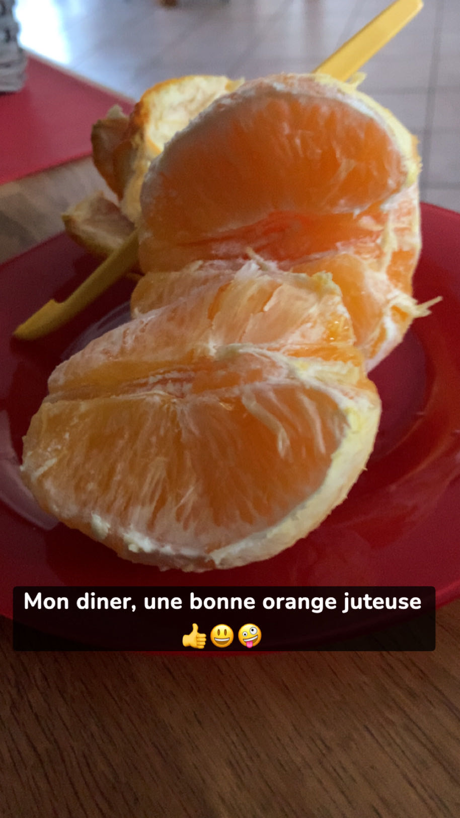 Orange juteuse