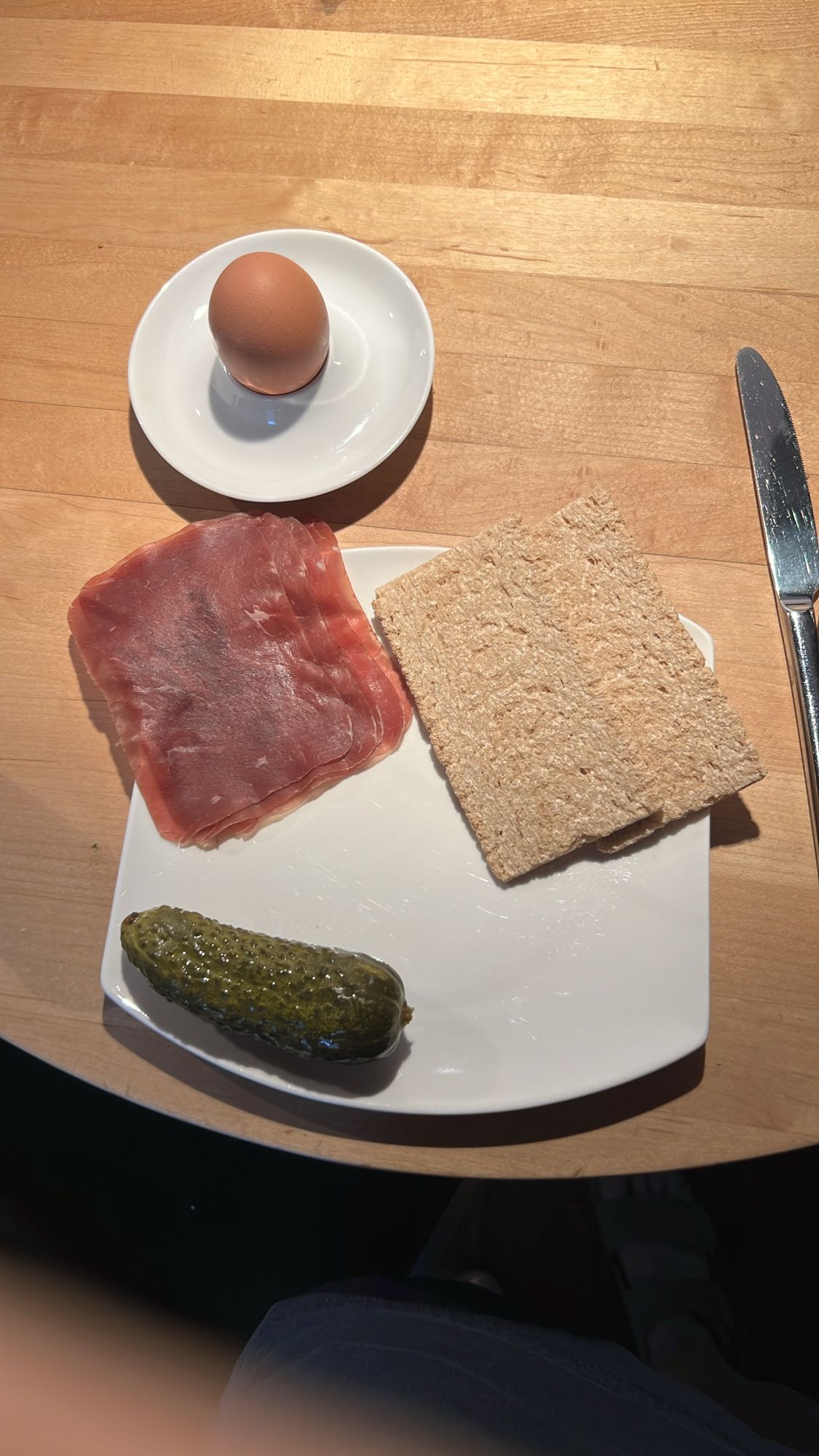 Knäckebrot mit Bündnerfleisch