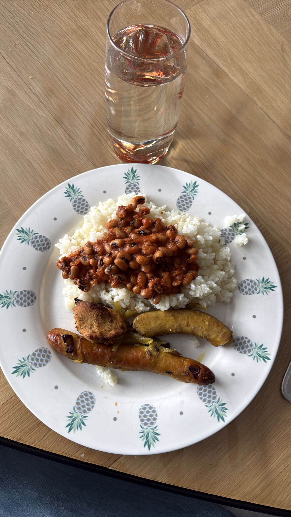 Rice Beans and Sausages