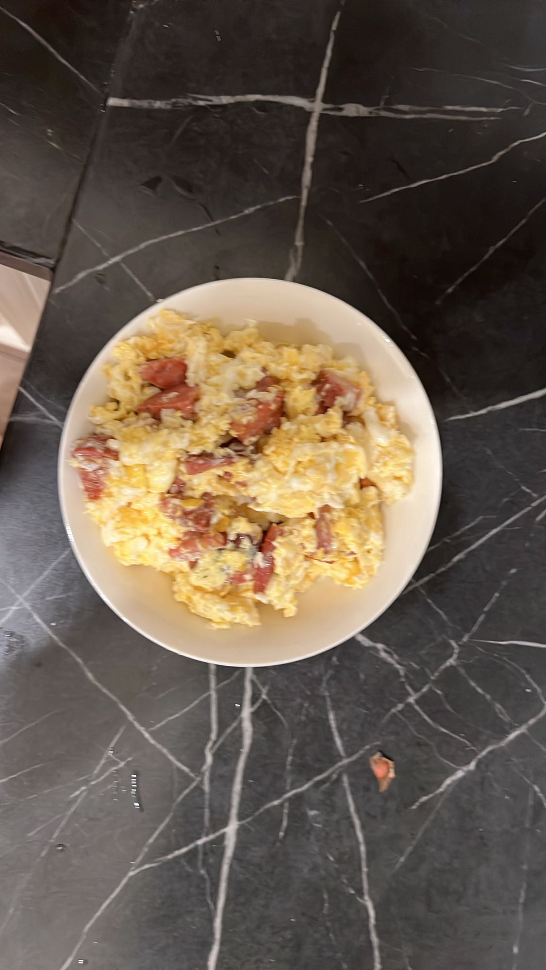 Омлет с сосисками