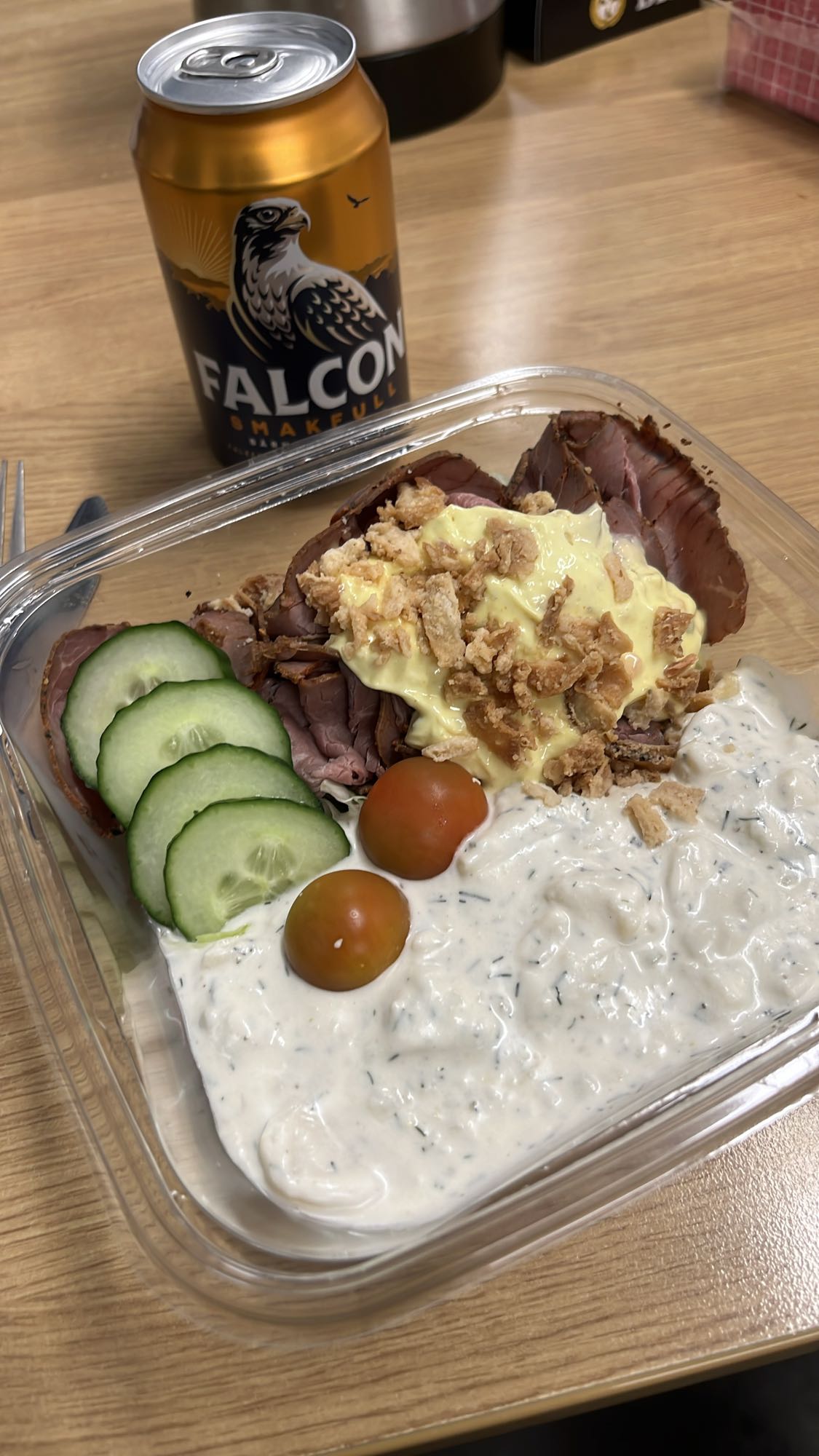 Rostbiff med tzatziki