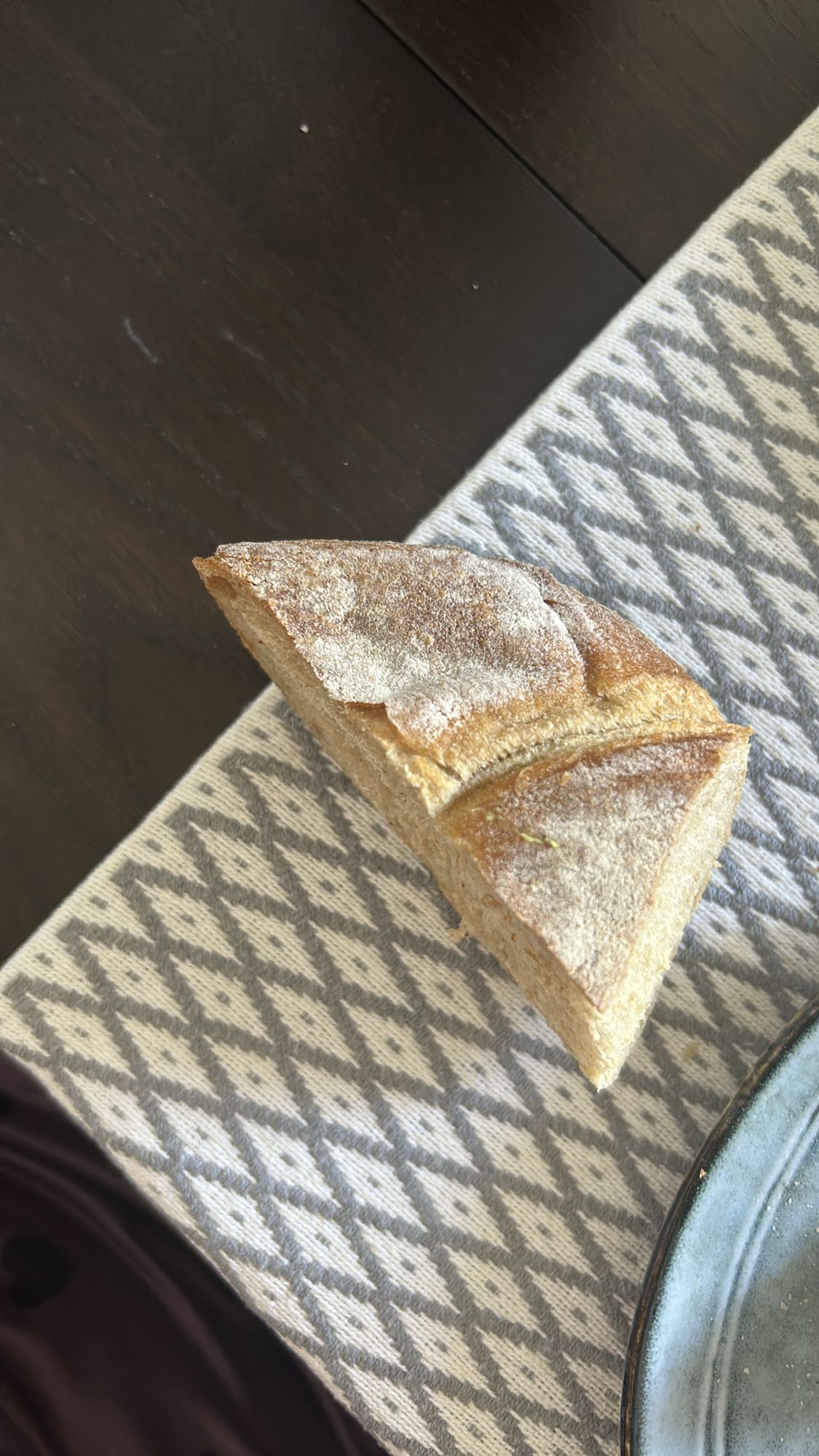Bucată de pâine albă