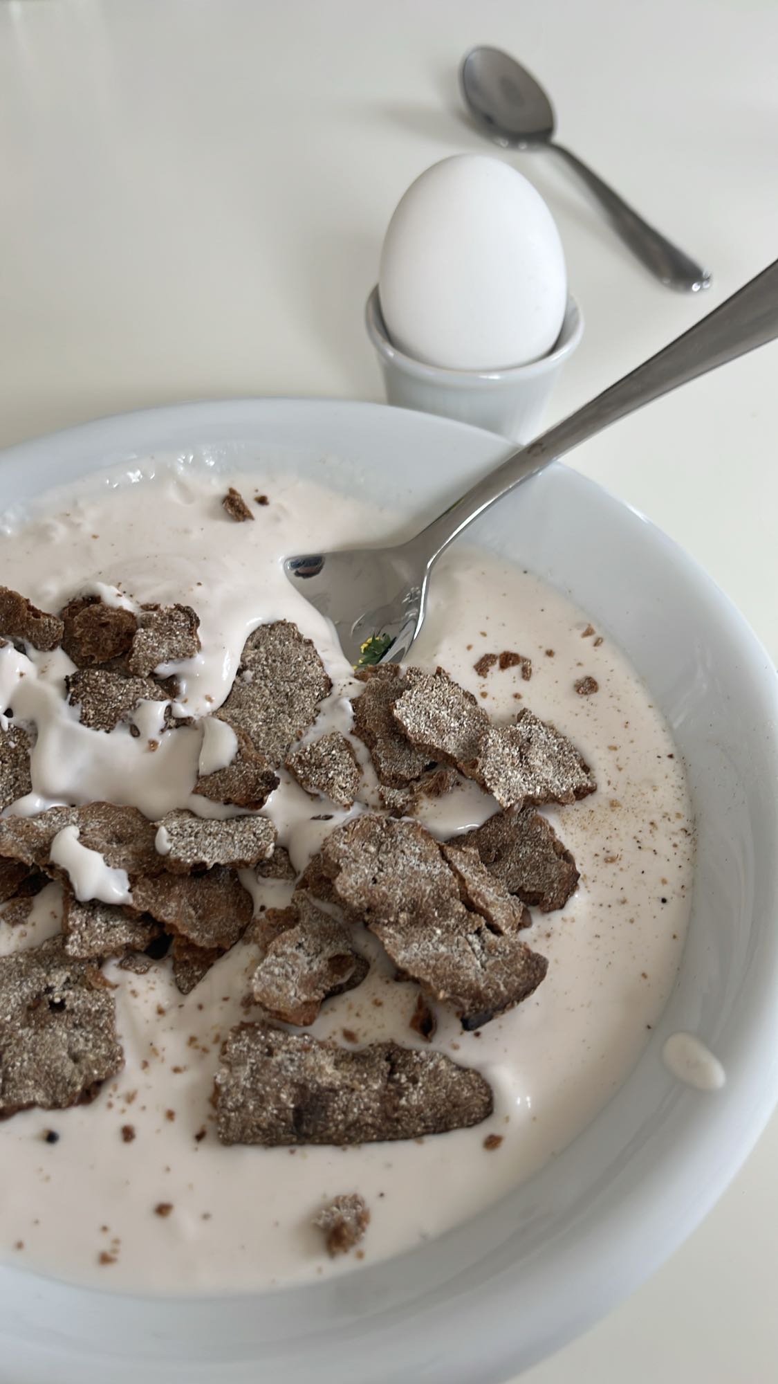 Flingor med mjölk och ägg
