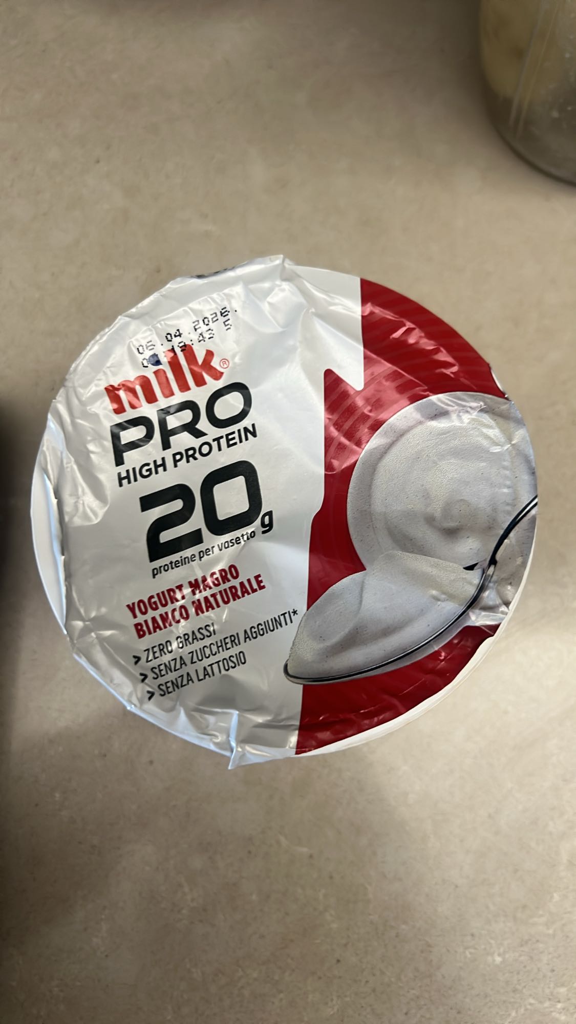 Yogurt proteico bianco