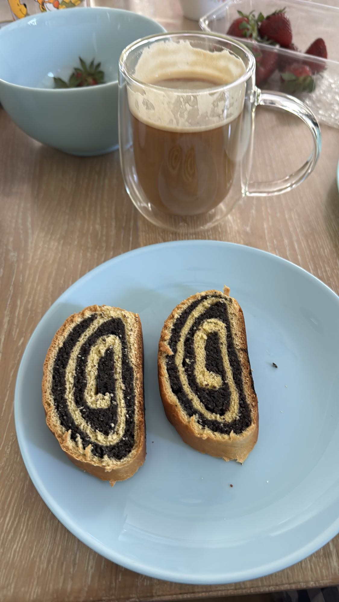 Poppy Roll and Coffee