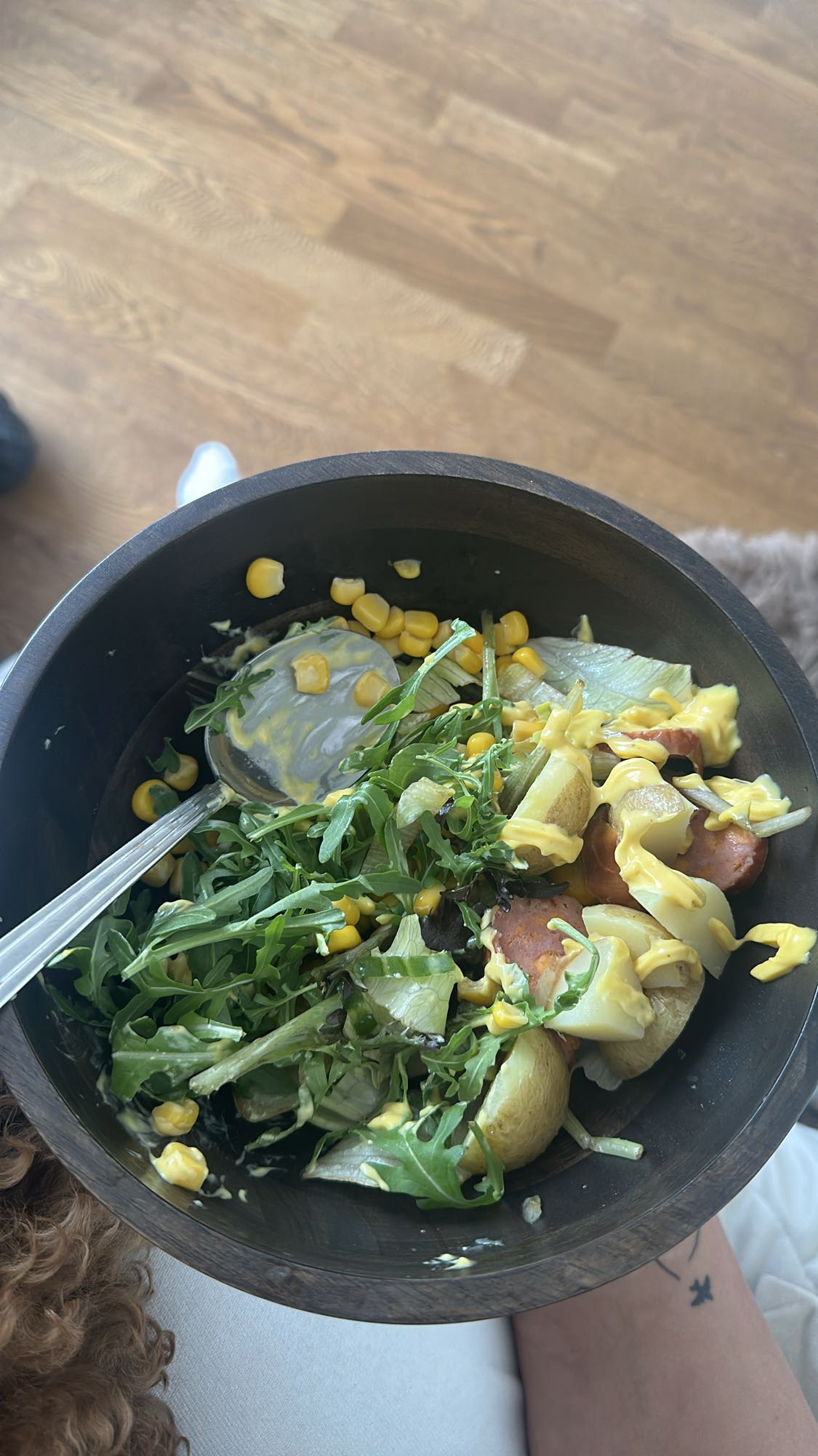 Potatissallad med korv