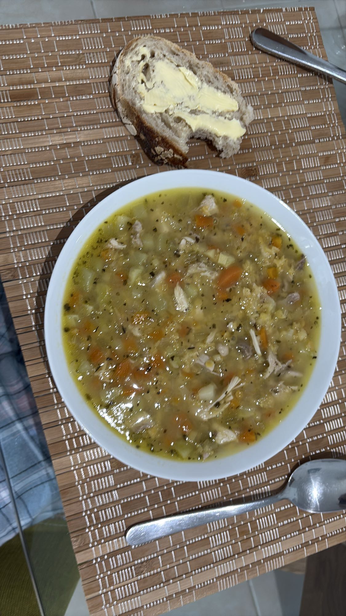 Chicken Soup with Bread