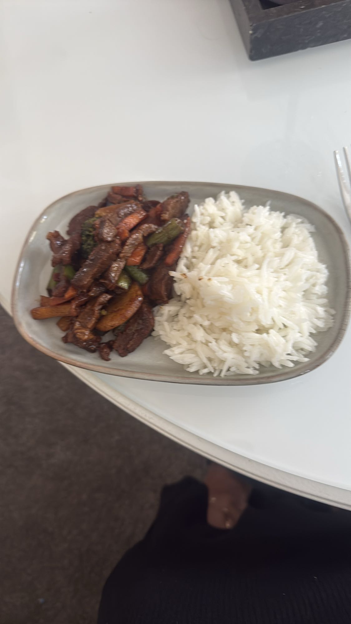 Ris med biffwok