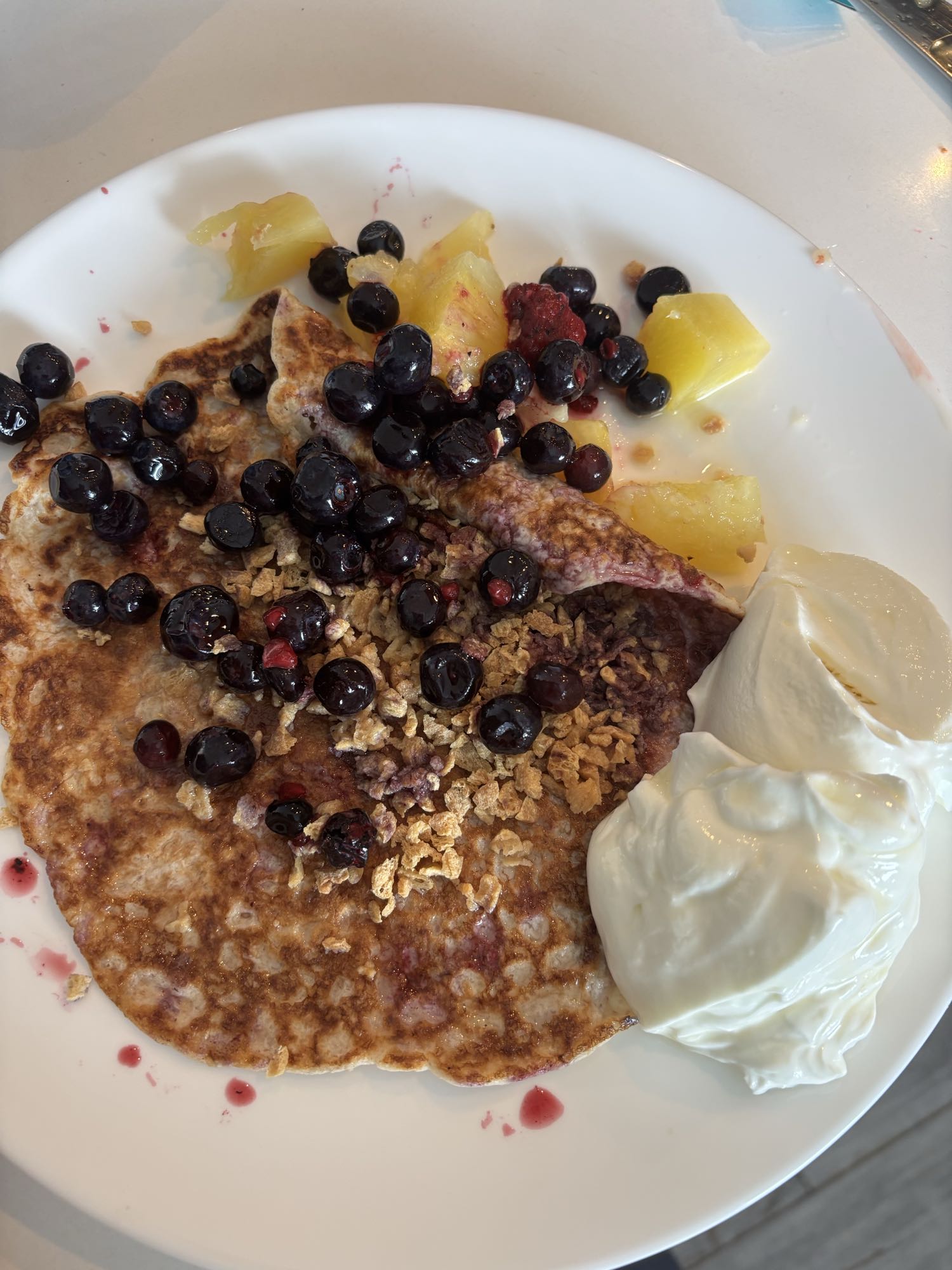 Crêpes protéinées aux fruits
