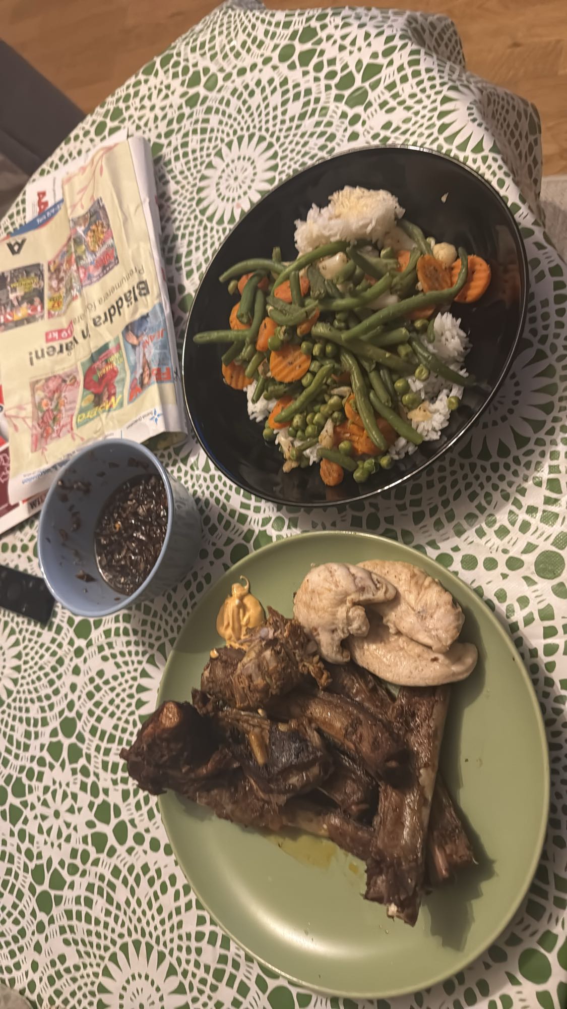 Kyckling med ris och grönsaker