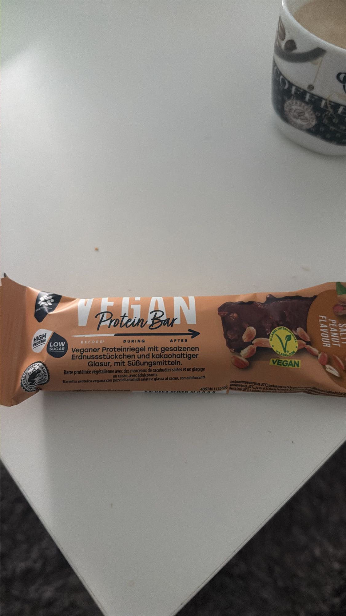 Veganer Proteinriegel