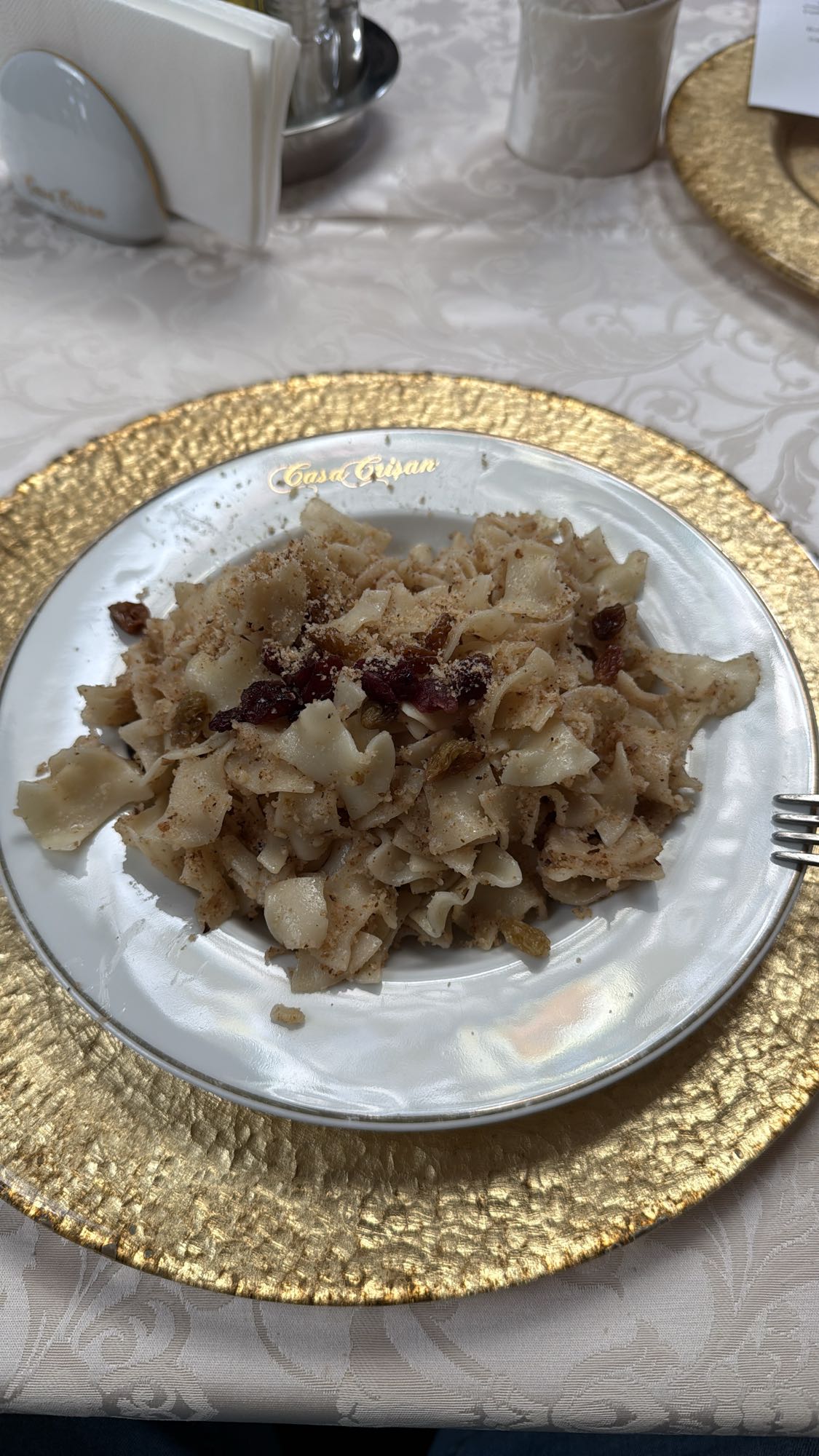 Sweet Raisin Pasta