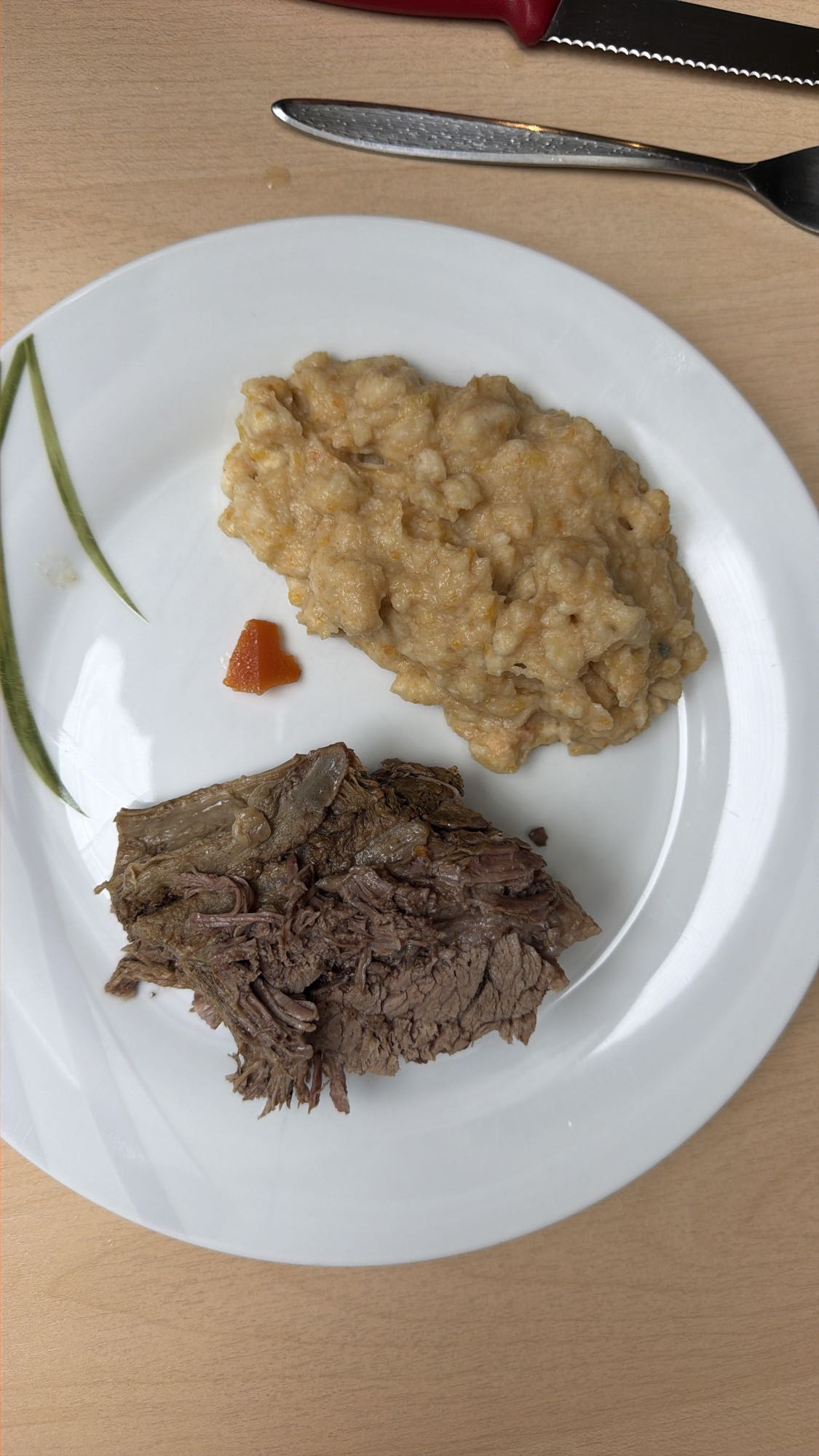 Rindfleisch mit Püree