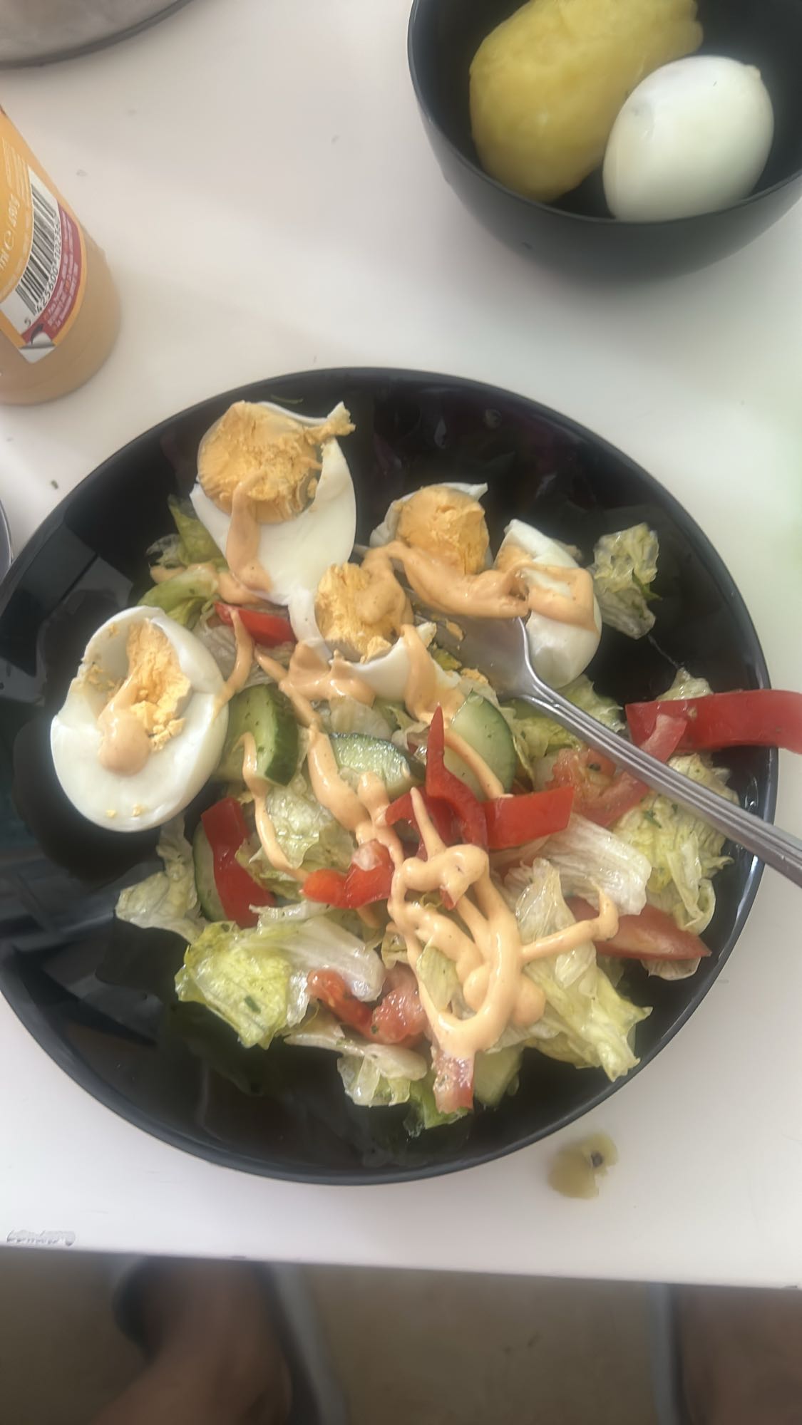 Salat mit Ei