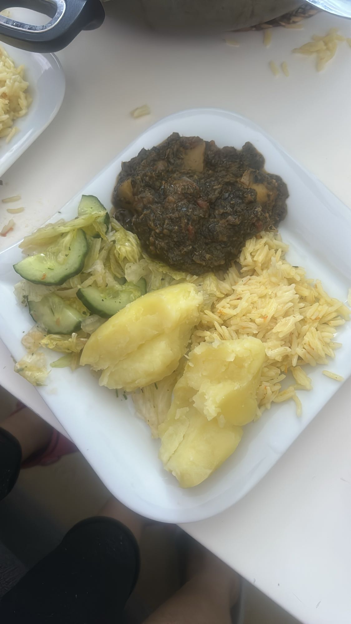 Reis mit Eintopf