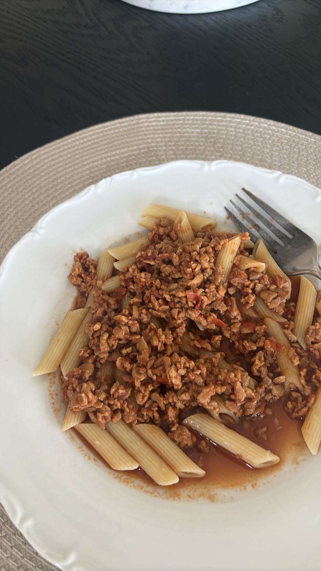 Penne med köttfärssås