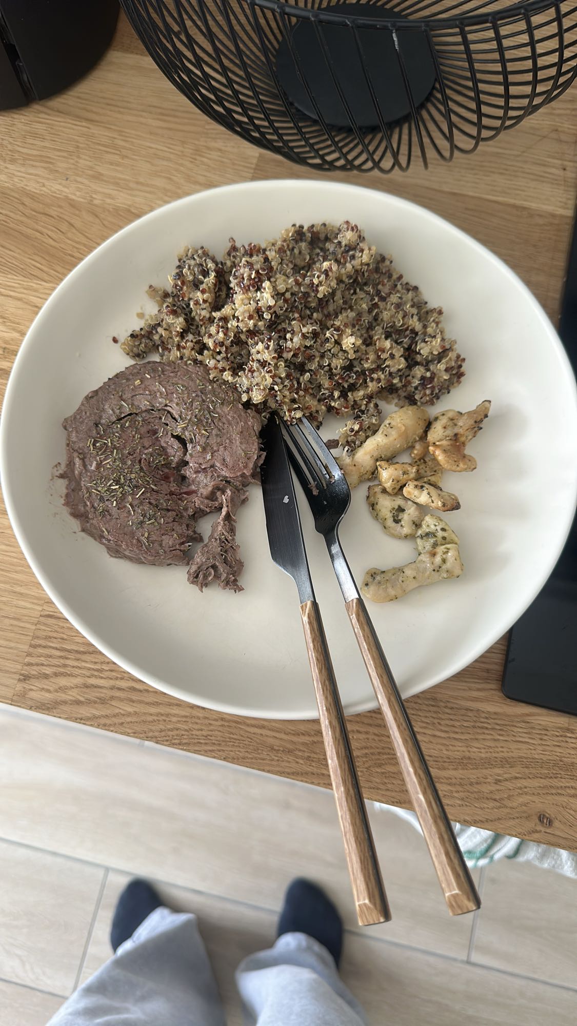 Quinoa boeuf et poulet