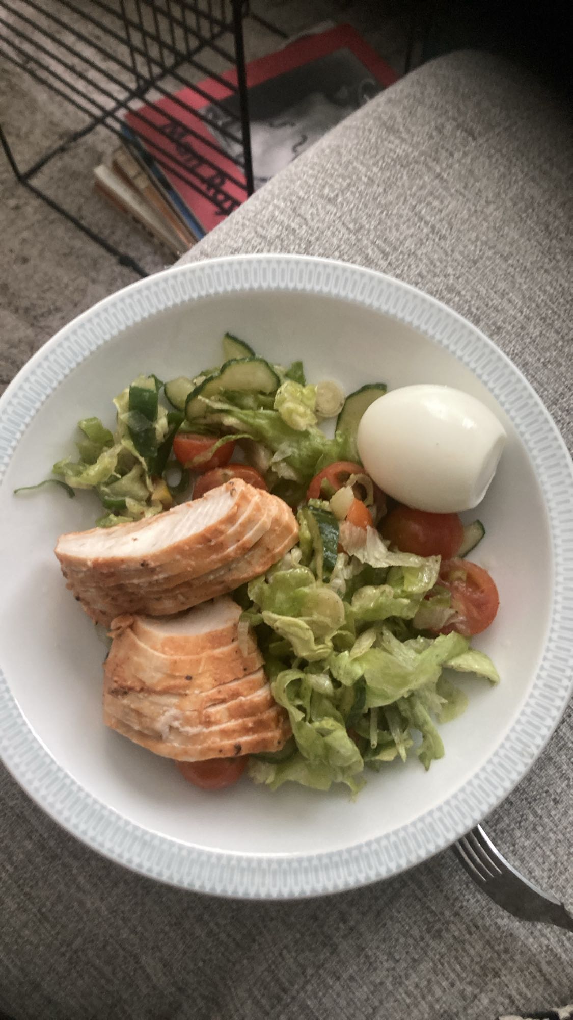 Kycklingsallad med ägg