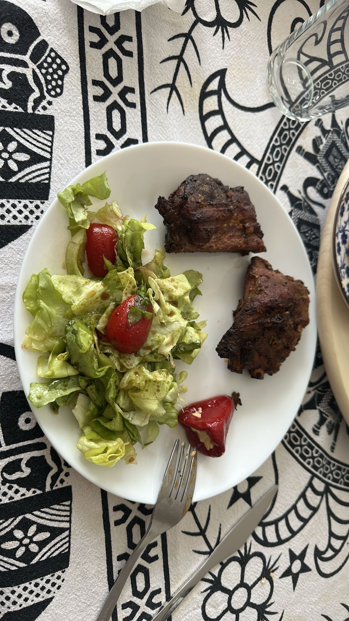 Grilled Meat Salad Plate