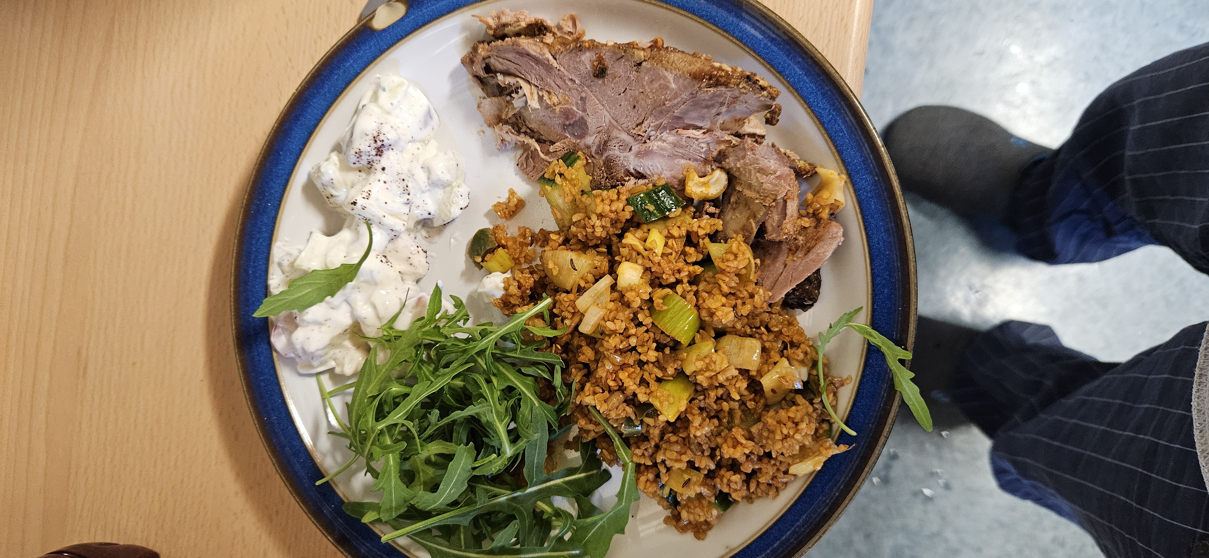 Roast Lamb Bulgur Plate