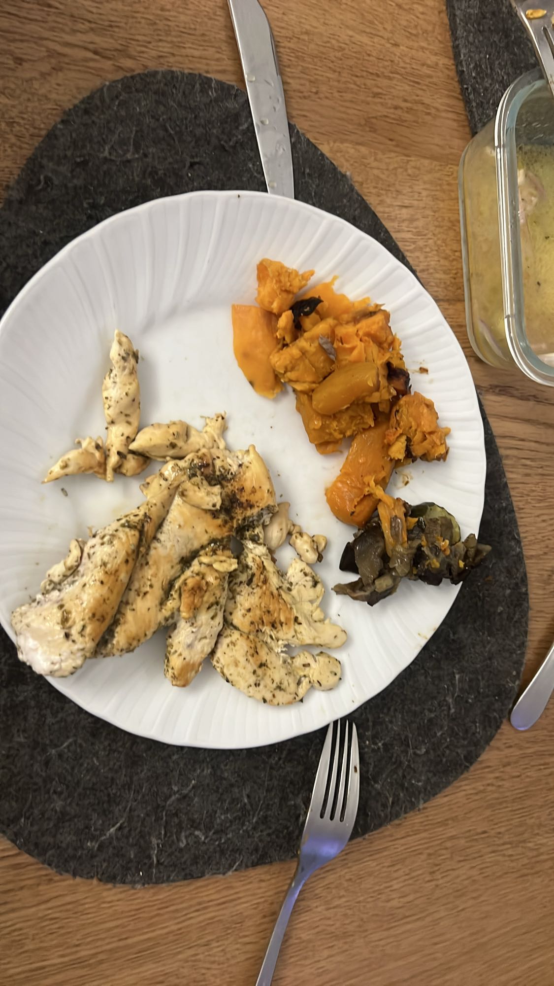 Pollo e zucca